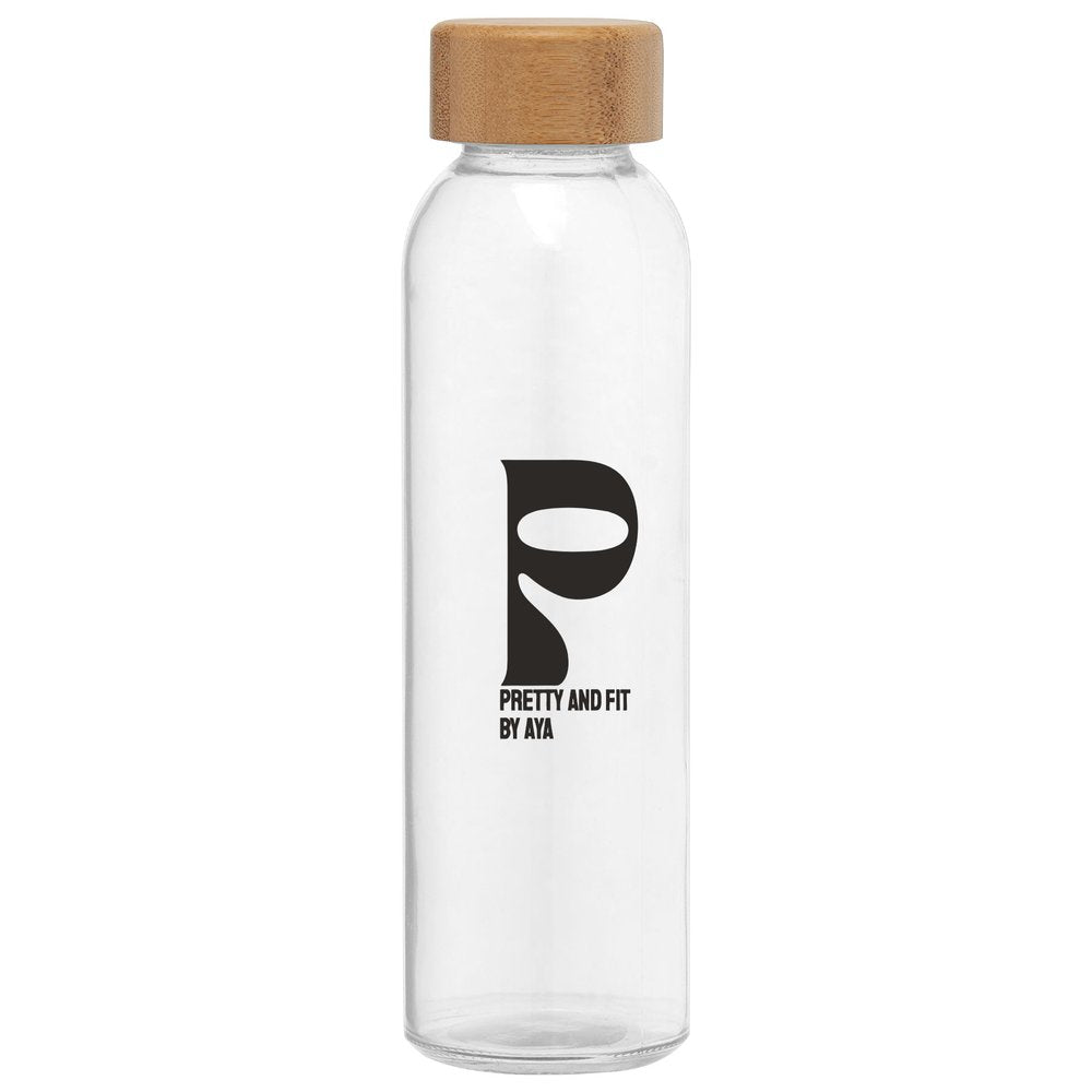 Pretty and Fit by Aya Glass Water Bottle